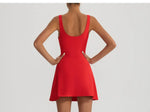 Tennis Fitness Dresses Women Fake Two Piece Sports Dress Outdoor Casual High ElasticityRunning Yoga Golf Mini Skirts