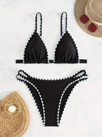 ZTVitality Sexy Push Up Floral Print Bikini Set 2025 New Arrival Padded Bra Whip Stitch Swimsuit Women's Swimwear Summer Biquini