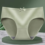 1 Pack Classic Daliy Panties Women Breathable Soft Low-waist Briefs Solid Color Ladies Comfort Underwear M-XL