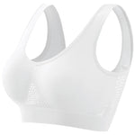 Women Mesh Panel Seamless Tank Bra Sports Wireless U Back V-Neck Vest Style Bralette Sexy Lingerie Multi Colors Intimates S-5XL