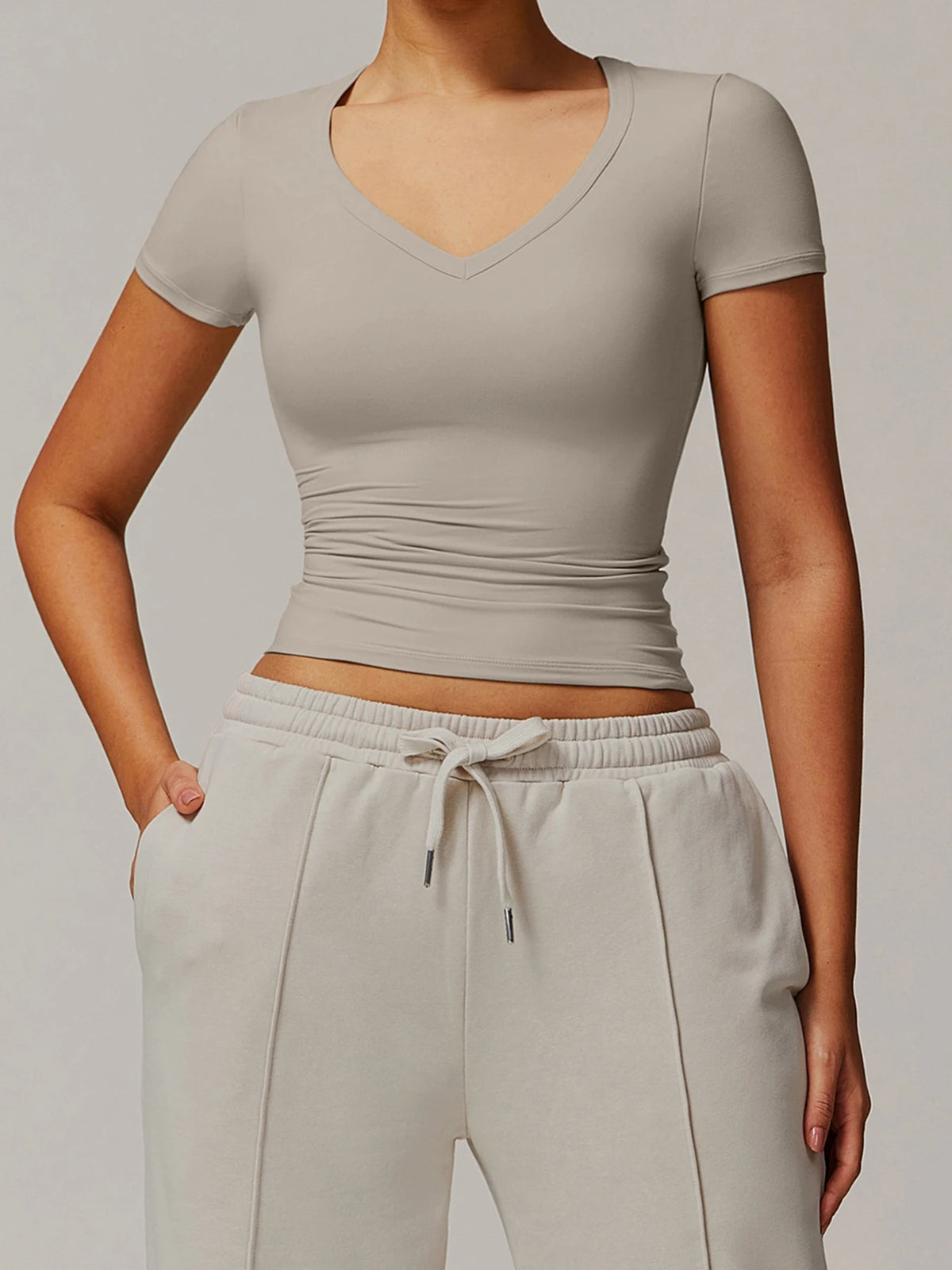 Gym running short sleeved t-shirt fitness bra yoga sportswear women's vest sports top