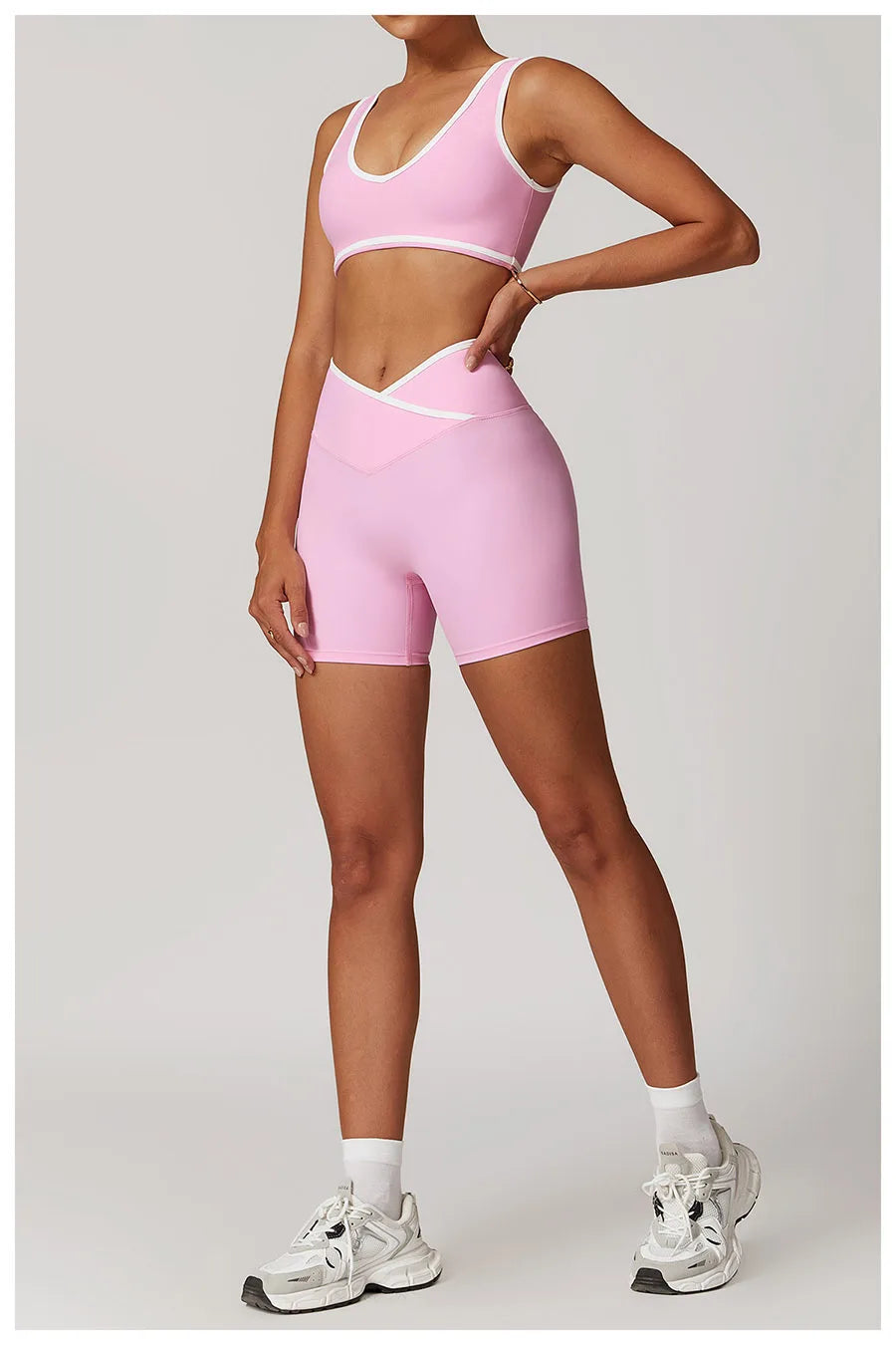 Yoga Set2 Pieces Workout Outfits Fitness Sportswear Gym Tracksuit High Waist Leggings Sports Bra Athletic Wear Women Clothes