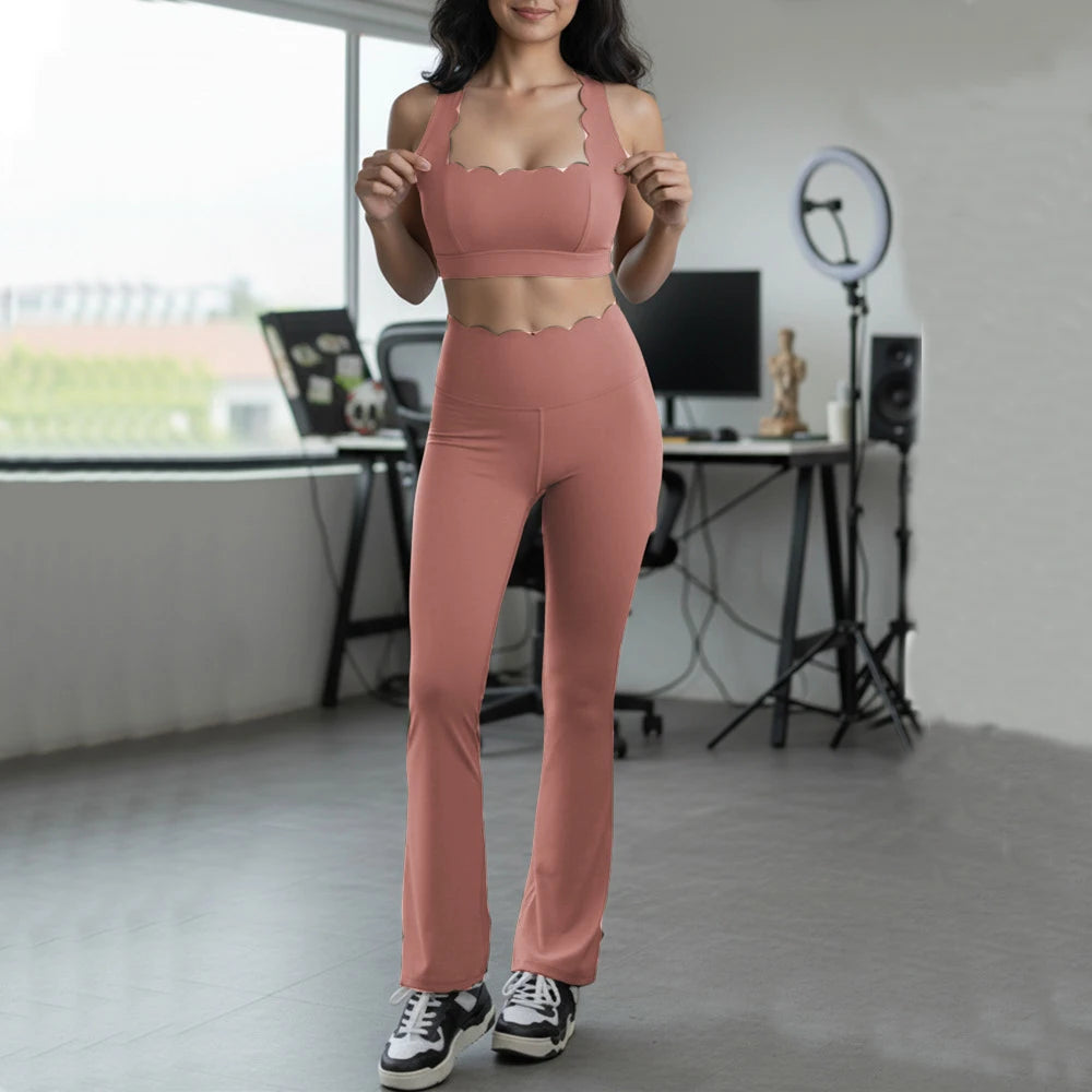 2PCS Pad Women Gym Fitness Yoga Set Squat Proof Fit Legging Running Shorts Sportswear Active Wear Workout Legging Clothes XP292