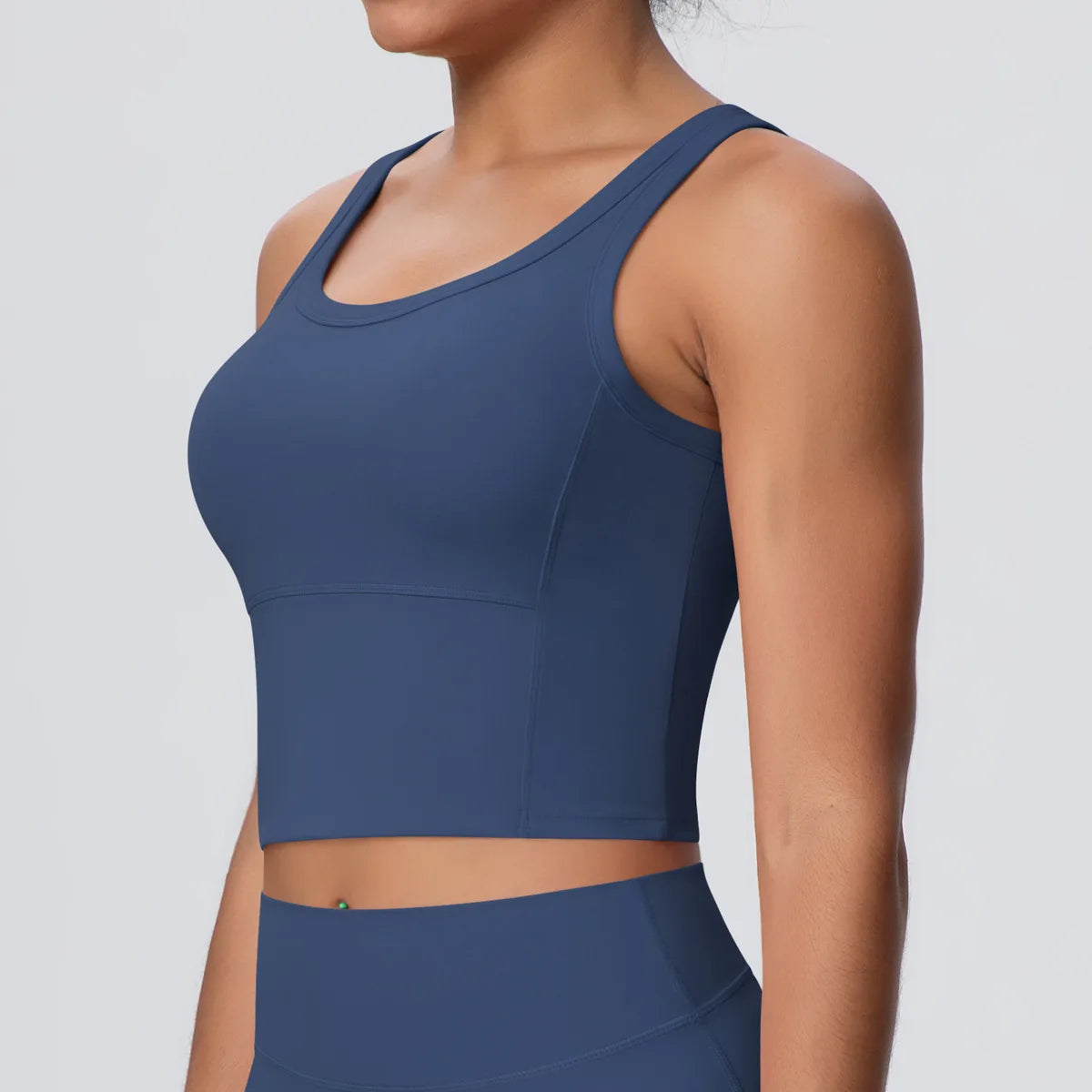 Sports Bra Women's Yoga Bra Fixed Chest Pad Gym Vest Shock-proof Workout Tops Yoga Clothes U-shaped Back Workout Fitness Running