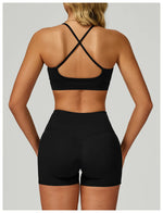 Sexy Underwear Women Tops Back Cross Strap Tank Top Push Up Running Sports Bra Breathable Soft Fitness Beauty Workout Yoga Bra