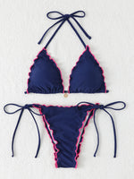 Sexy Triangle Micro Bikini 2026 Women Swimsuit Two-pieces Swimwear for Female Beach Wear Lace Up Bikinis Sets Thong Bathing Suit