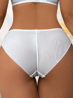 Sexy and Hot Hollow-Out Mid-Waist Panties for Young Women, Butt-Lifting, Trendy and Charming Summer Briefs, Thin