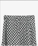 WOMENGAGA Korea Style 2023 Spring/Summer New High Waist Elegant Split Plaid Skirts Half Length Skirts Fashion Women 2023 22IV