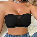 Women's Sexy Strapless Push Up Bra Padded Seamless Invisible Wireless Bandeau Bra Women Beauty Back Anti Slip Off Shoulder Bras