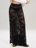 Sexy High Waist Black Lace Skirts for Women 2026 Summer See-through Long Maxi Skirt Female Hollow Out Slim Holiday Party Dress