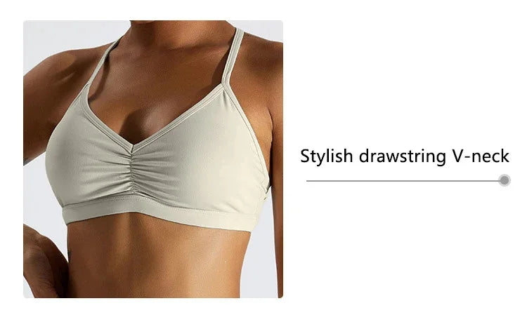 Summer Sexy Scrunch Sports Bra Gym Top Women Running Back Cross Top Sportswear Workout Underwear Fitness Workout Yoga Clothing