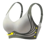 Women's V-Neck Seamless Push-Up Bra with Anti-Spill Design 4 Colors Anti-sagging Lift-up Bras Plus Size Comfort Lingerie M-4XL