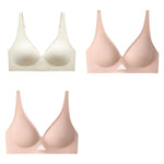 3pcs/Lot Seamless Bras for Women Push Up Brasiere Deep V Bralette Comfort Nonwire Underwear Female Invisible Bra Sexy Lingerie