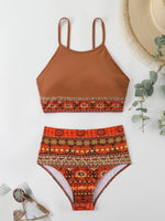Tribal Print Bikini 2024 Brazilian Biquini Two Pieces Swimsuit Women High Waist Bathing Suit Swimwear Female Summer Beach Wear