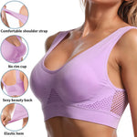 S-6XL Hollow Out Women Sport Bra Fitness Yoga Running Vest Underwear Padded Crop Tops Underwear wireless gym top bras Breathable