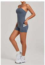 Womens Two Way Wear Bodysuit Sleeveless Yoga Stretch One Piece Romper Sexy Fitness Side Pockets Sportwears Bodysuit
