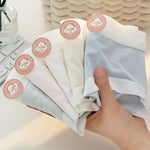 1 Pack 7A Antibacterial Mid-Rise Fit Panties Sexy Lingerie Breathable All-Day Comfortable Briefs Solid Color M-XL Intimates