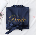 Bride with Team Bride Bathrobe Bride To Be Bridal Shower Bachelorette Party Wedding Decoration Mariage Hen Party Bridesmaid Gift