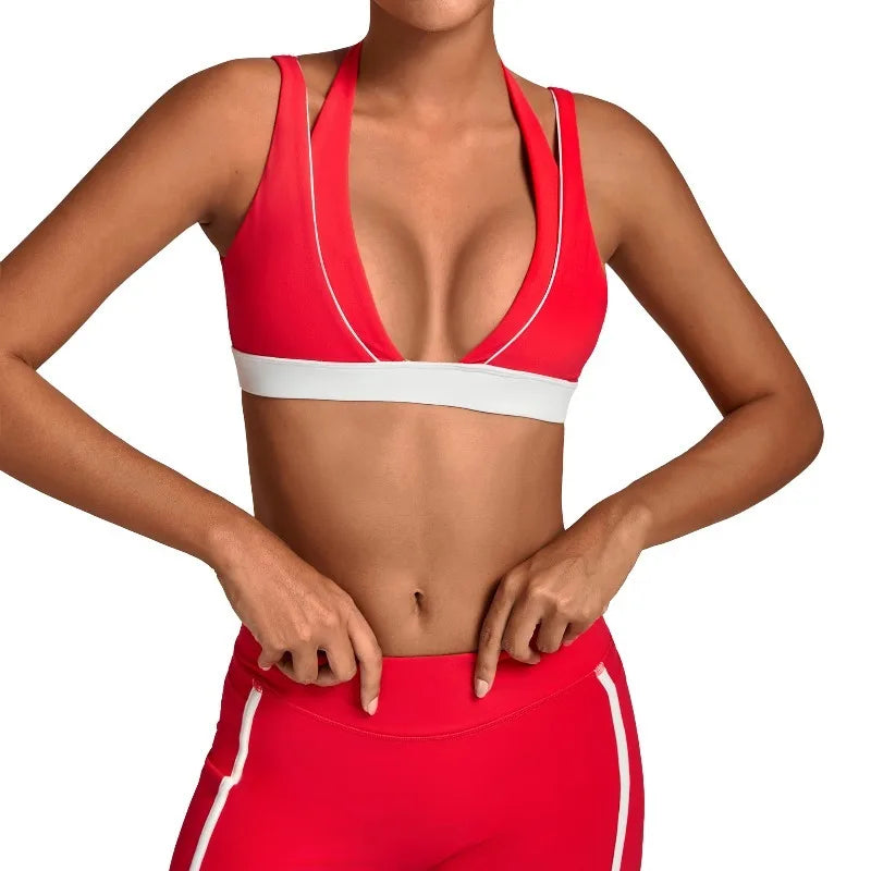 Women's Nude Yoga Bra Slim Fit Beautiful Back Sports Top Fitness Running Casual Tight-fitting Top