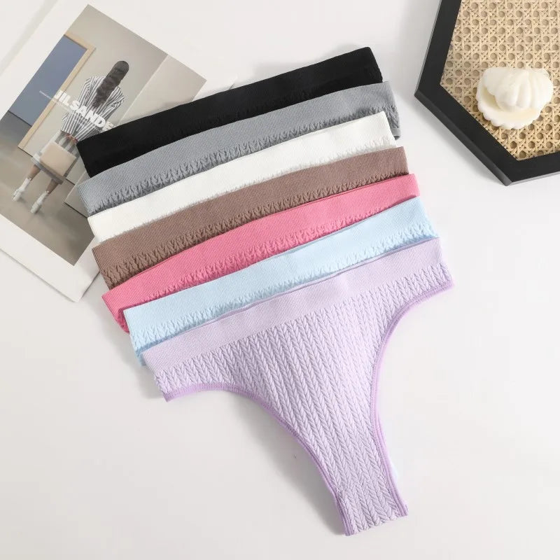 3Pcs/Set Seamless Panties Women Low Waist Briefs Soft Underwear Solid Color Sexy Lingerie Female Underpants Stretch Panty