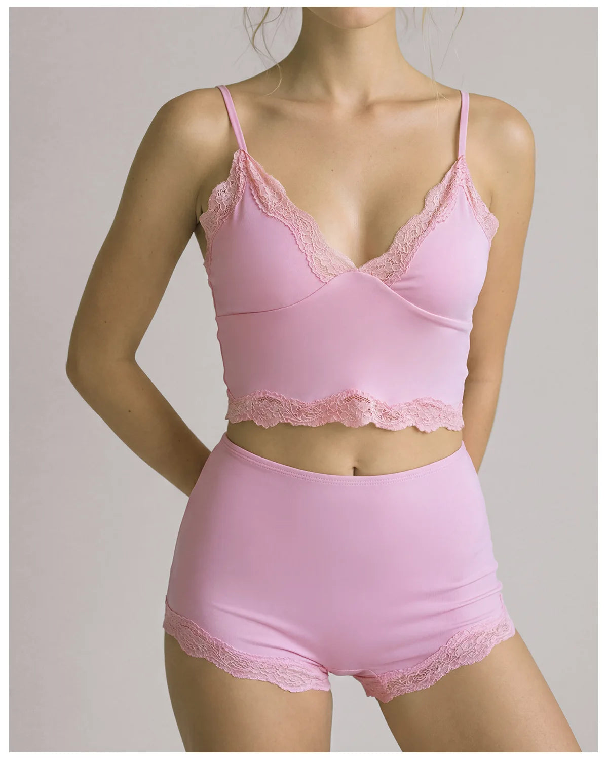 Lace V-neck Camisole Yoga Sets Women Black Hanging Neck Sports Tank Top Sportswear Gym Clothing High Waist Shorts Fitness Suits