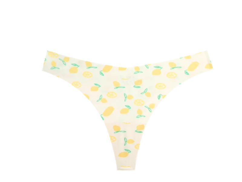 3Pcs Ultra-thin Seamless G-string Women Thongs Sexy Sweet Fruit Low-waist Panties Ladies Soft Cute Thongs Female S-XL T-Back
