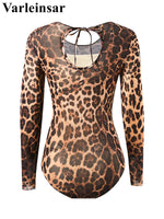 S - XXL 2026 With Pants Long Sleeve Leopard Women Swimwear One Piece Swimsuit Female High Leg Cut Bather Bathing Suit Swim V7349