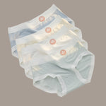 4Pcs/Set Women Low Waist Panties Breathable Comfy Briefs Soft Underwear Female Underpants Solid Color Sexy Lingerie M-XL