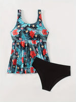 ZTVitality Print Tankini Set Swimsuit Women's 2025 New Arrival Padded Bra Push Up Beachwear Swimwear Summer Bathing Suit Biquini