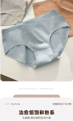Pure cotton seamless underwear for girls mid-waist sweat-absorbent, breathable and anti-bacterial cotton crotch sports briefs