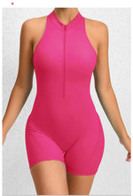 Women Yoga V Backless Jumpsuit Workout Bodysuit Sleeveless Gym Bodycon Sportswear Fitness Yoga Suit One Piece Outfit