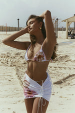 3 Piece Bikini Set With Mini Skirt Women Swimsuit 2025 Swimwear Sexy Bikini Push Up Beachwer Bathing Suit Print Biquini Female