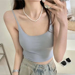 Ice Silk Top Women Tank Tops Seamless Underwear Nonwire Bralette Backless Bra Removable Pads Sexy Lingerie Female Camisole