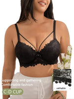 Large Size Lace Lingerie for Women Thin Push Up and Collection Lifting Underwear Comfy Anti Sagging Breast Brassiere