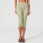 Yoga Pants Women Cropped Pants Sports Pants Fitness Leggings Tights Breathable Quick-drying High Waist Running Workout Pants