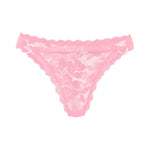1pc Women's Multi-Color Lace Panty Low-Rise Bowknot Lingerie Hollow Out Semi-Covered Butt Heart Buckle Soft Breathable Underwear