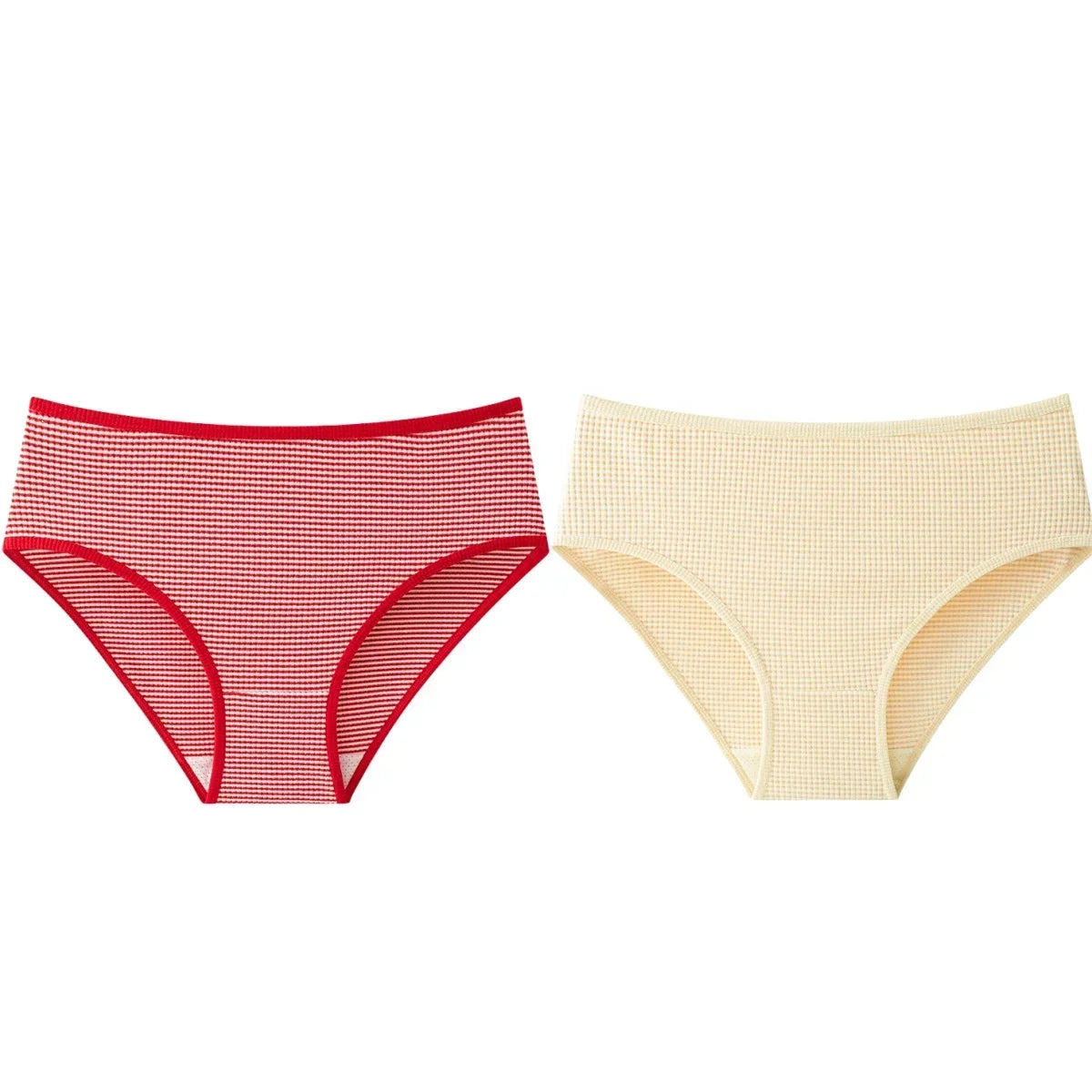 2Pcs/Set Women High Rise Panties Seamless Underwear Winter Warm Underpants Breathable Briefs Female Sexy Lingerie
