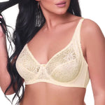 Bras For Womens Lace Bra Lager Bosom See Through Underwire Sexy Lingerie BH Tops Plus Size C D DD E F Cup