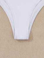 sexy white plain micro bikinis sets 3pcs with hollow out mesh long sleeve deep v-neck mini dress swimsuits bathing suit biquini
