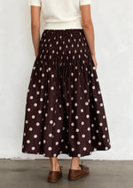 Women Polka Dot Elastic Waist A-Line Long Skirt High Waist Chiffon Skirt Fashion Y2K Streetwear Elegant Maxi Mesh Bottoms
