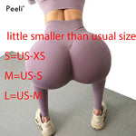Peeli Sport Women Leggings for Fitness Scrunch Butt Gym Leggings High Waist Seamless Yoga Pants Push Up Nylon Workout Tights