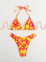 icro Bikini Women Swimwear Bandeau Swimsuit Woman Female Biquini Thong Bikinis Set Floral Brazilian Bathing Suit Beachwear
