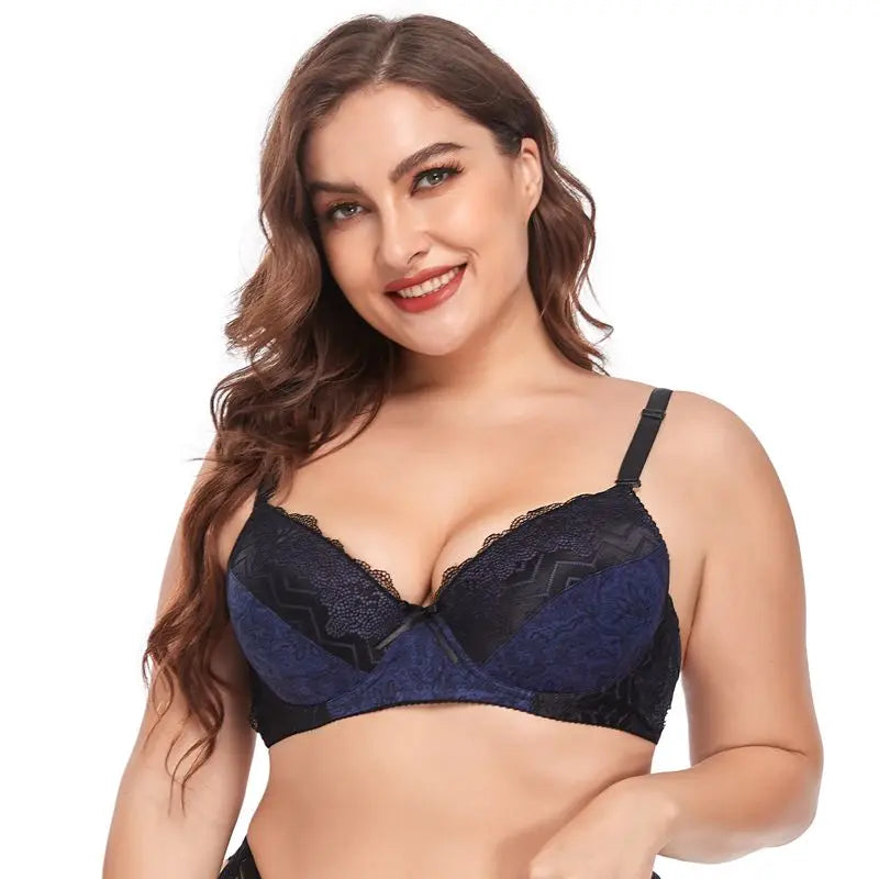 Beauwear 85D-110D plus size women 2 hook and eyes elastic underwear female sexy push up bras with light pad