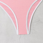 2026 One Piece Swimsuit Solid High Cut Swimwear Women Bathing Suit Female Swimming Summer Beachwear Bodysuit