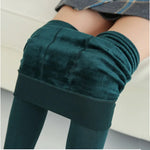 Women Winter Thermal Warm Thick Pantyhose Fluff Lined Stretch Slim Leggings Pants