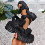 2026 Summer Women Sandals Casual Shoes Thick-Soled Hook-loop Sandalias Open Toe Beach Shoes for Women New Zapatos Mujer J687