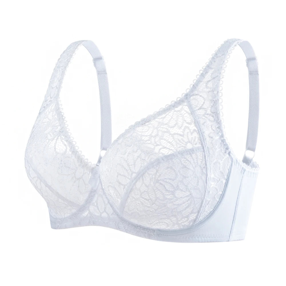 Bras For Women Adjusted-straps Underwire Bra Sexy Womens Underwear Lace Bralette Lingerie Top Large Size B C D DD E F Cup