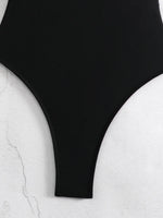 2026 Splicing Underwired V-Bar Women Micro Thong Swimwear One Piece Swimsuit Female Backless Monokini High Cut Bathing Suit Swim