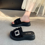 Slippers Women Summer Female Shoes Slides Loafers Fashion 2026 Soft Luxury Casual Leisure Slippers Women Summer Shoes Slides Loa