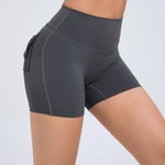 Peach Butt Fitness Shorts Women's Exercise Three-Quarter Pants Cargo Air Dry Pocket Yoga Tight Lift Summer